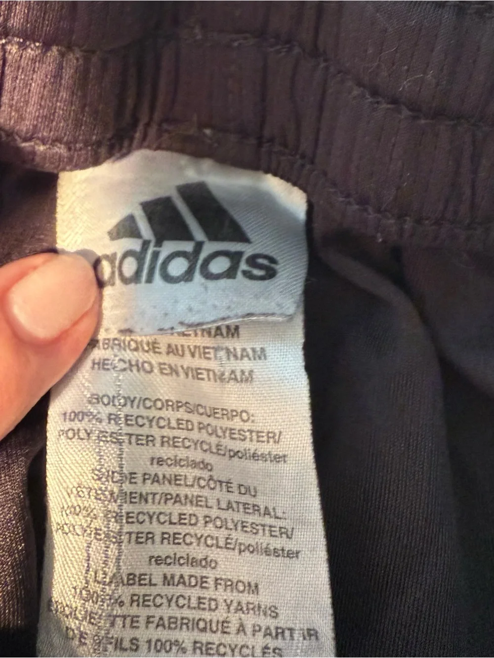 Adidas Aeroready Black Athletic Shorts with White Stripe Panels Youth L (14-16)